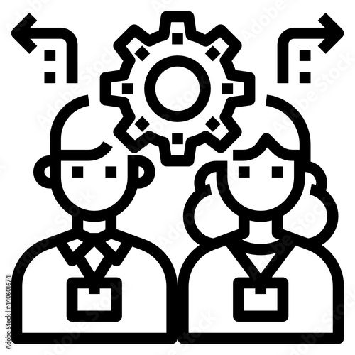 Employee outline icon
