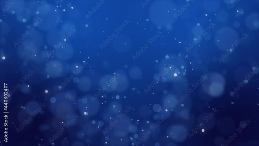 a particle shining like a blue sea. Gradient background with loop playback a particle shining like a blue sea. Gradient background with loop playback