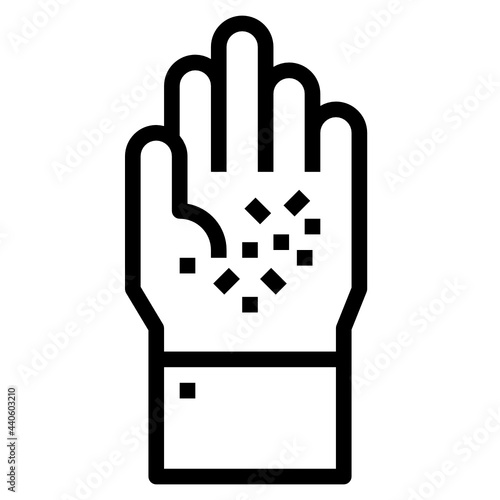 Microplastics outline icon