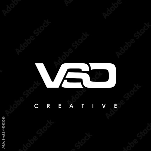 VSO Letter Initial Logo Design Template Vector Illustration