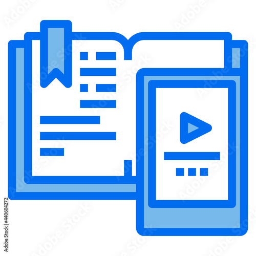 screen blue line icon