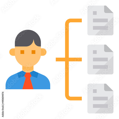 Organize flat icon