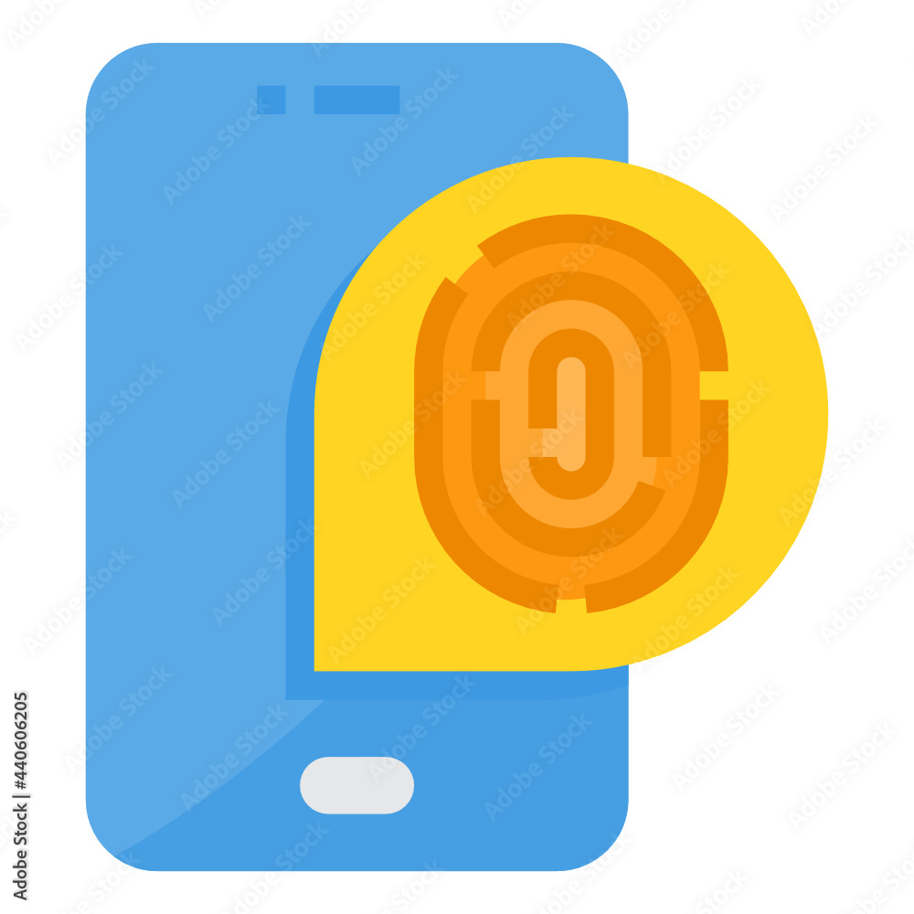 Fingerprint Scan flat icon Fingerprint Scan flat icon