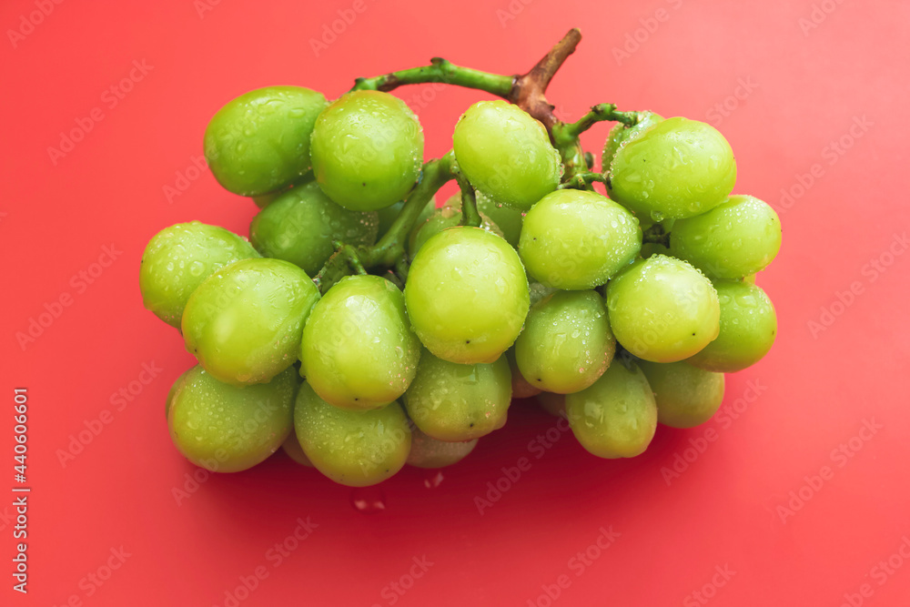 Korean grape put on background, Korean grape put on background,