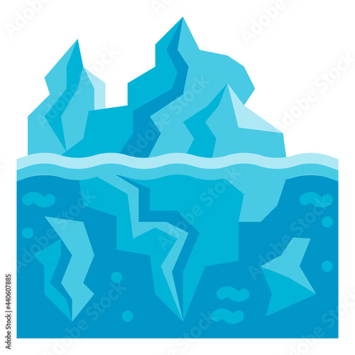 iceberg flat icon