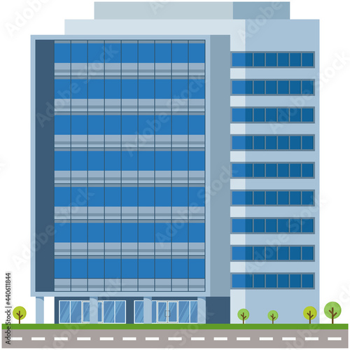 Office city building beautiful illustration.