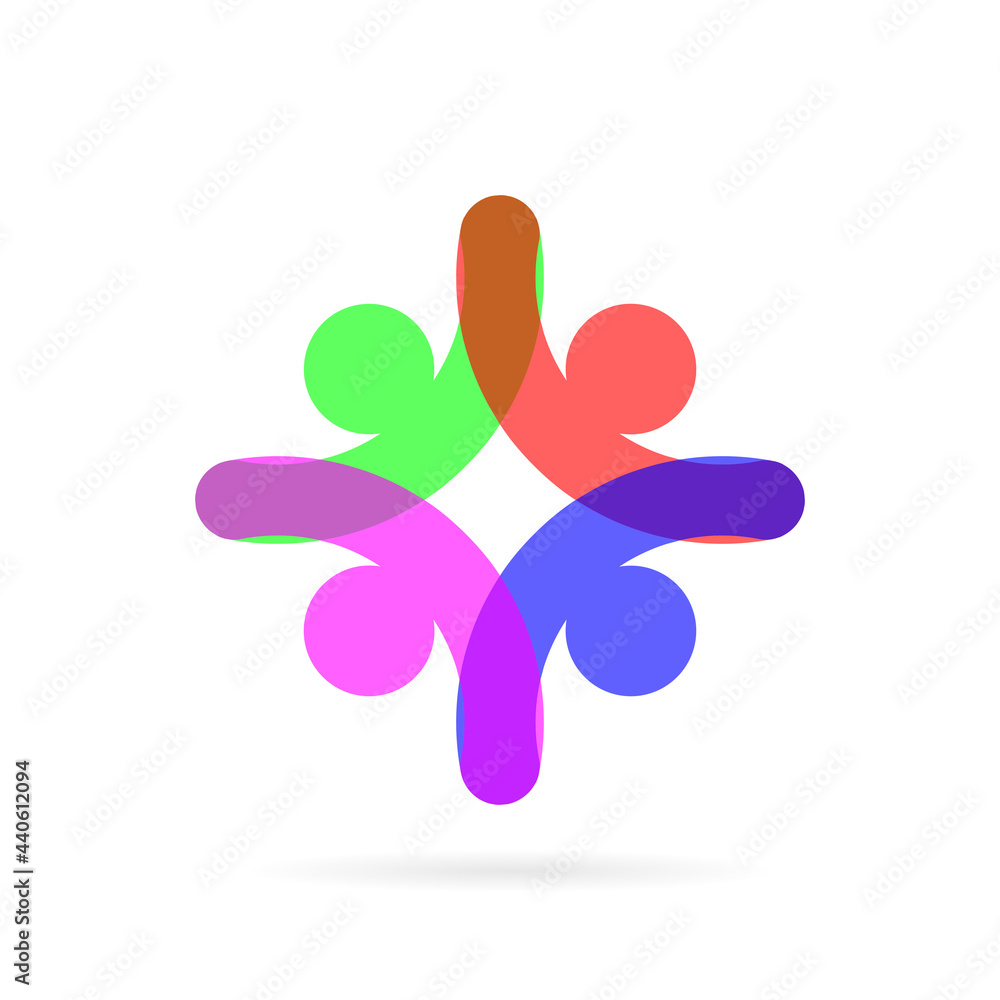 team work vector logo design team work vector logo design
