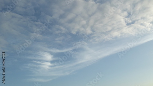 blue sky with clouds