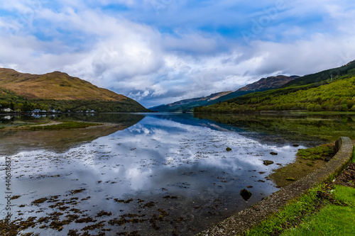 A view across Loch Long at Arrochar  Scotland on a summers day