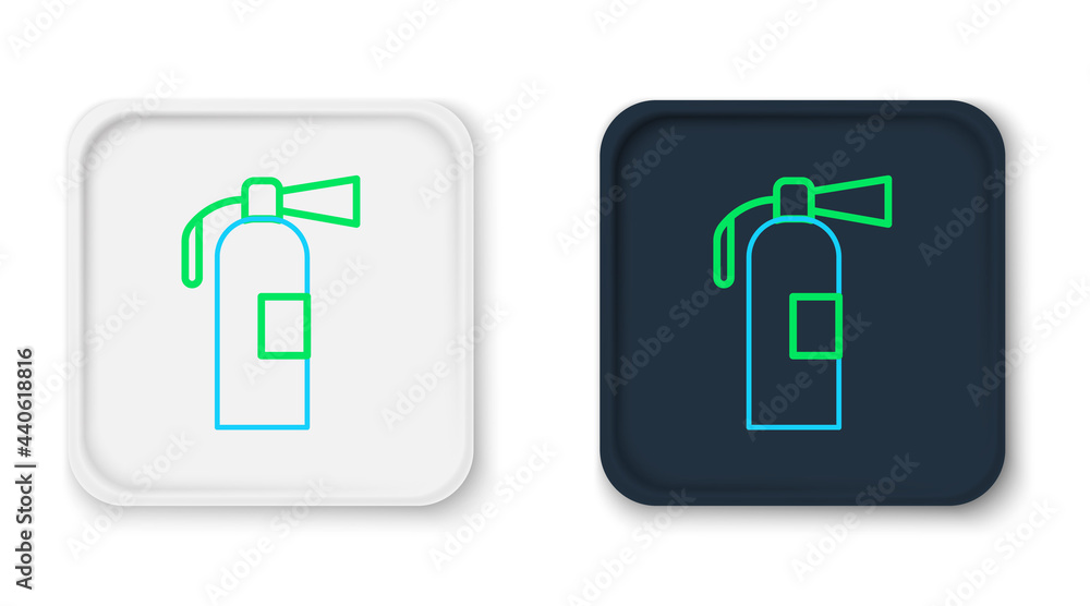 Line Fire extinguisher icon isolated on white background. Colorful outline concept. Vector Line Fire extinguisher icon isolated on white background. Colorful outline concept. Vector