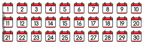 Set of calendar symbols. Calendar Icon collection.. Meeting Deadlines icon. Time management, Appointment schedule flat icon. Vector illustration on a white background.