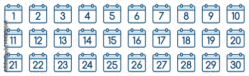 Set of calendar symbols. Calendar Icon collection.. Meeting Deadlines icon. Time management, Appointment schedule flat icon. Vector illustration on a white background.