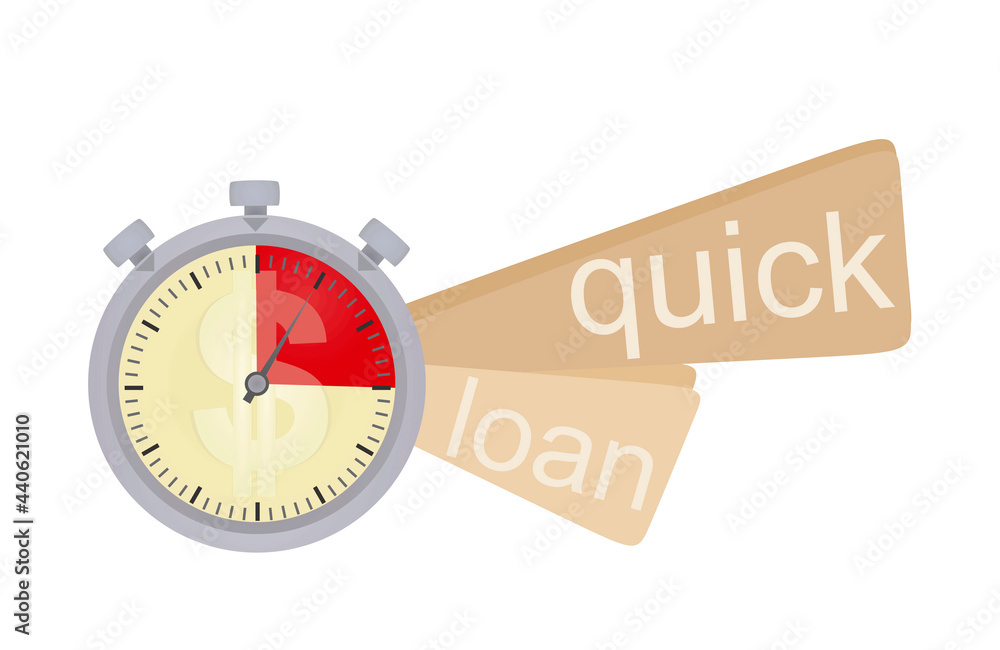 Quick loan icon. vector illustration Quick loan icon. vector illustration