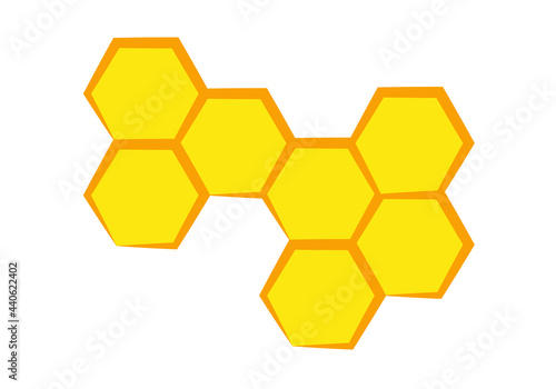 Icono de panal de abeja en fondo blanco.