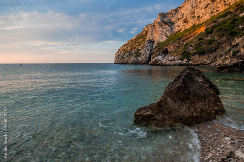 The Granadella cove in Javea, Spain. photo