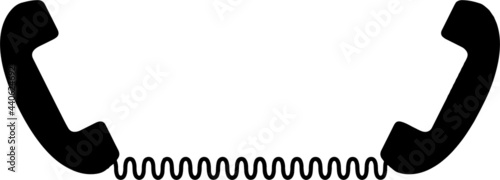 telephone vector on white background