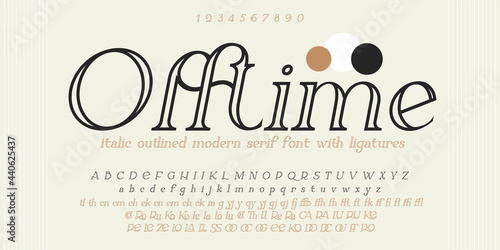 Modern sans serif elegance font. Classic minimal high contrast wedding font. Uppercase only. Vector illustration.