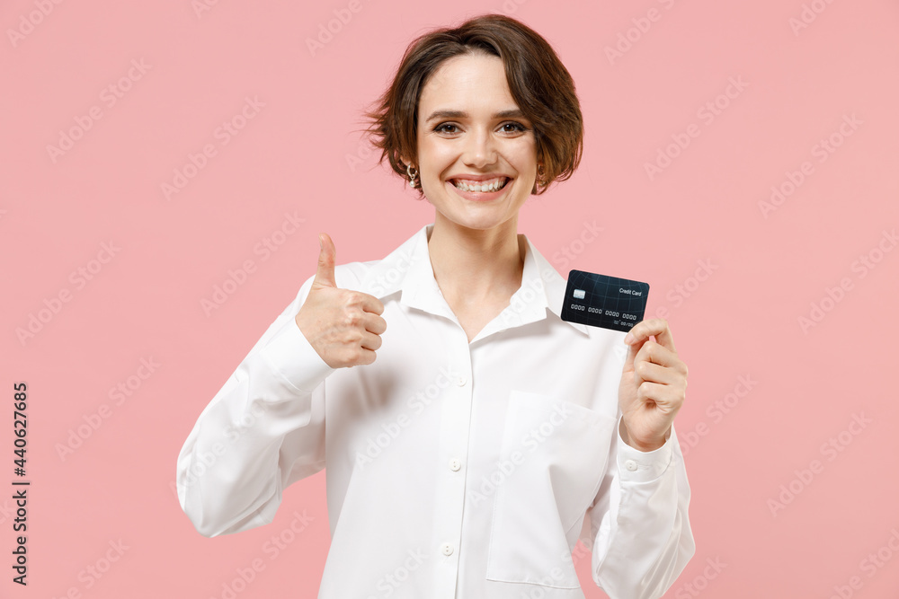 Happy young employee business secretary woman 20s corporate lawyer in ...