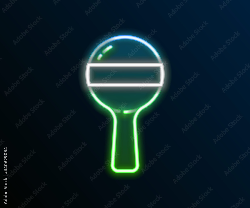 Glowing neon line Rattle baby toy icon isolated on black background. Beanbag sign. Colorful outline concept. Vector Glowing neon line Rattle baby toy icon isolated on black background. Beanbag sign. Colorful outline concept. Vector
