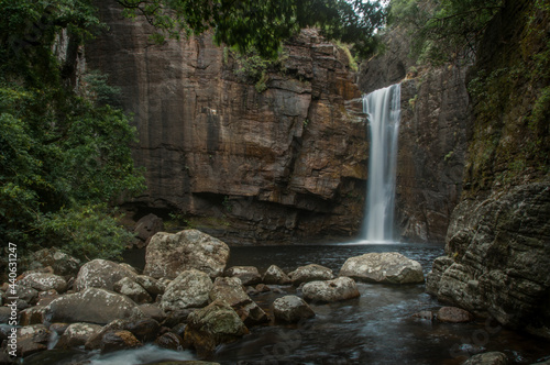 A small waterfall in Sri Lanka.