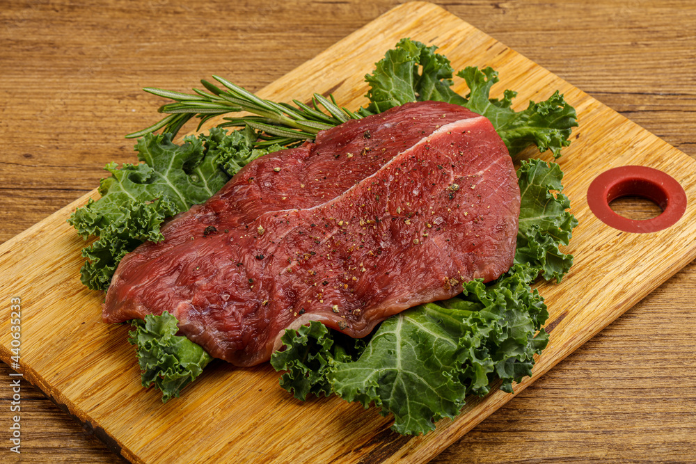 Raw beef steak for grill