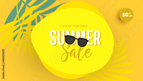 Trendy sale banner template design special offer. Promotion banner for seasonal offer, promotion, advertising.