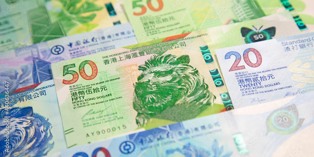 Obraz premium Hong Kong notes