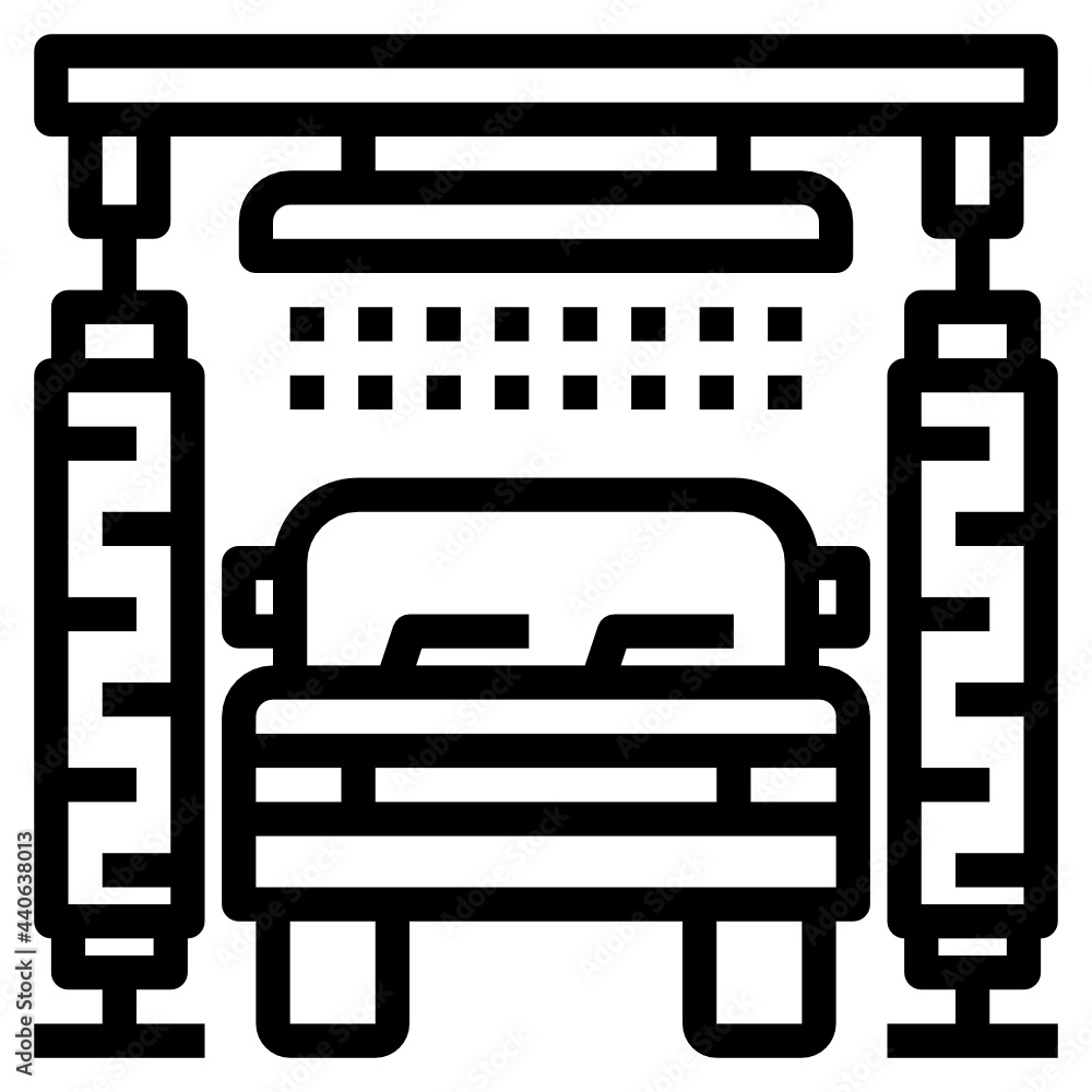 Obraz premium Car Wash line icon