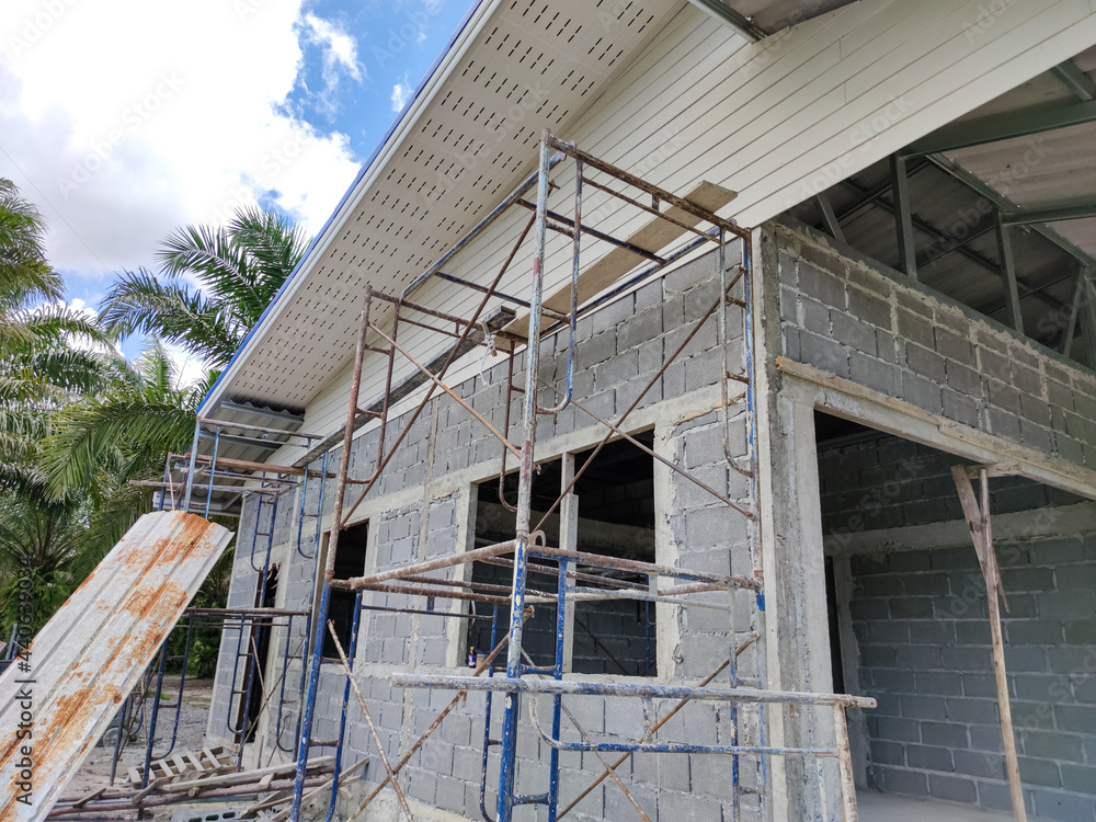 Houses under construction, various corners of the house under construction. interior decoration Houses under construction, various corners of the house under construction. interior decoration