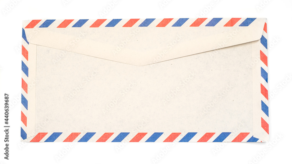 Obraz premium vintage paper envelope isolated on the white