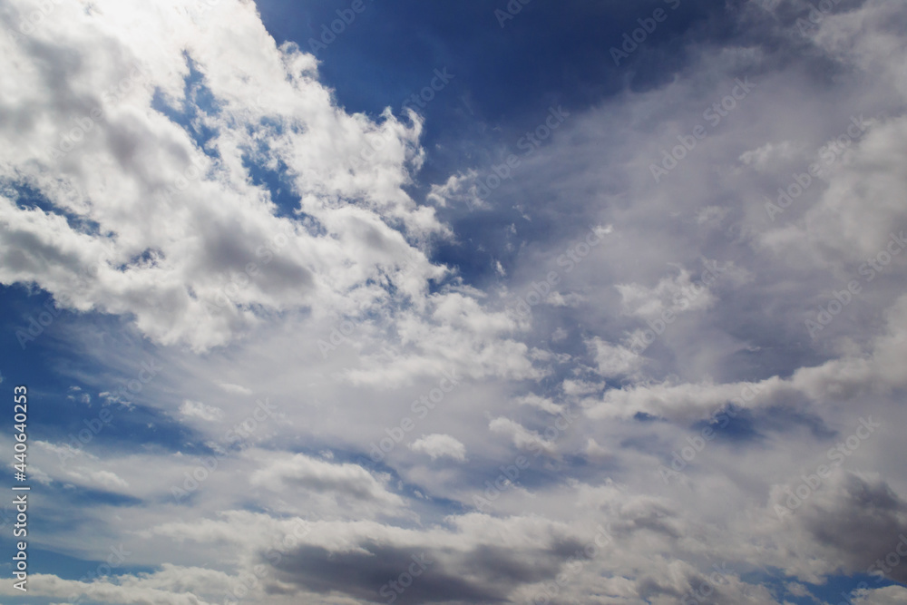 Beautiful clouds in the sky. The cumulus clouds are high in the air. Beautiful clouds in the sky. The cumulus clouds are high in the air.