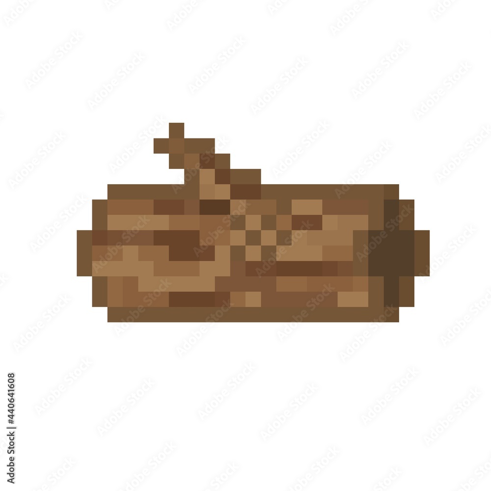 Trunk icon concept illustration pixel art Trunk icon concept illustration pixel art