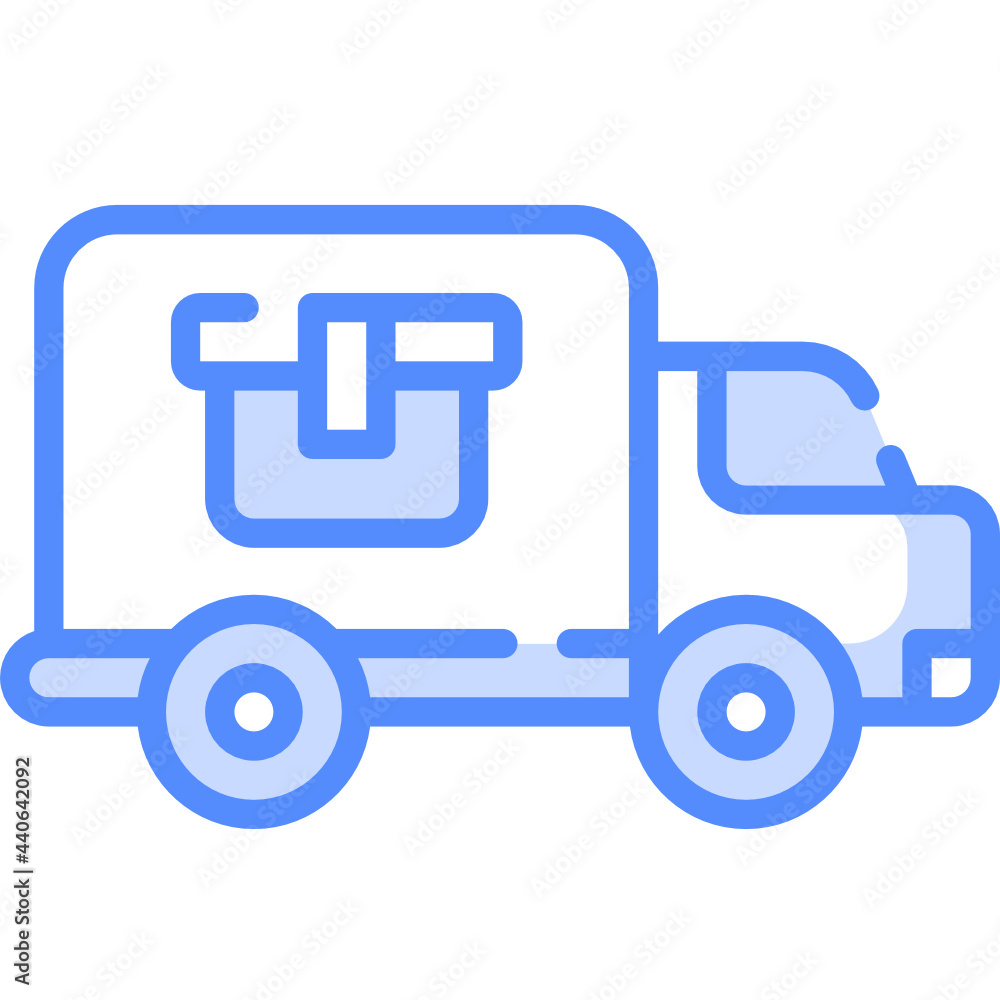 Naklejka premium Delivery truck