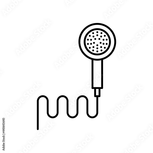 Wallpaper Mural black outline shower heads sign Torontodigital.ca