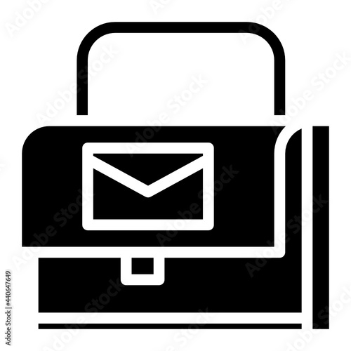 bag glyph icon