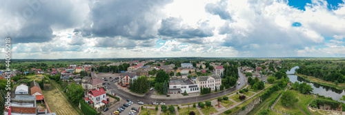 Aerial view on Dubno from drone