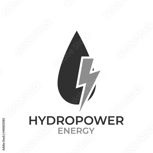hydropower energy icon. environment, sustainable and renewable energy symbol