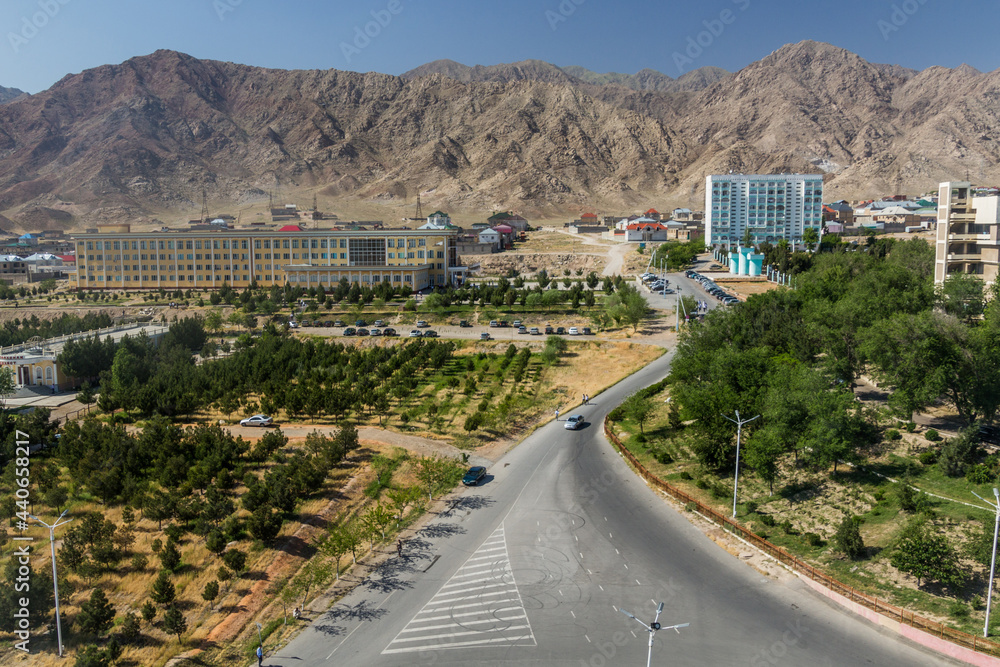 View of Khujand State University, Tajikistan