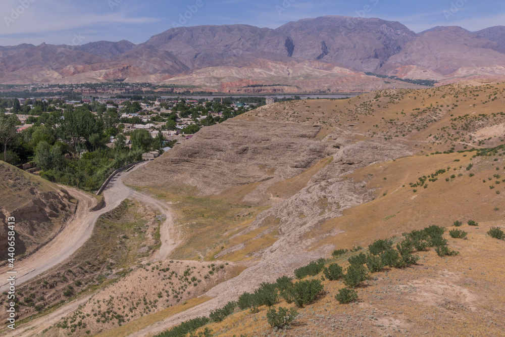 View of Penjikent in Tajikistan