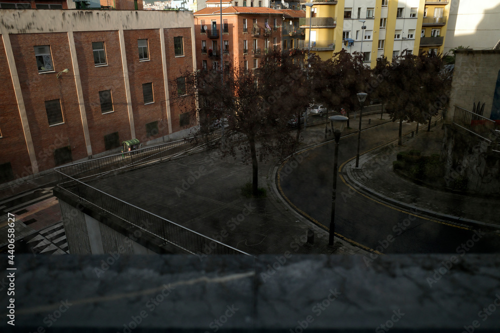 Urbanscape in the city of Bilbao