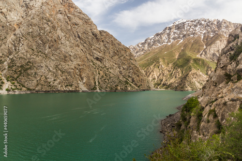 Hazor Chasma lake in Marguzor (Haft Kul) in Fann mountains, Tajikistan