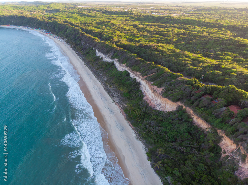 Fototapeta premium aerial view of the sea