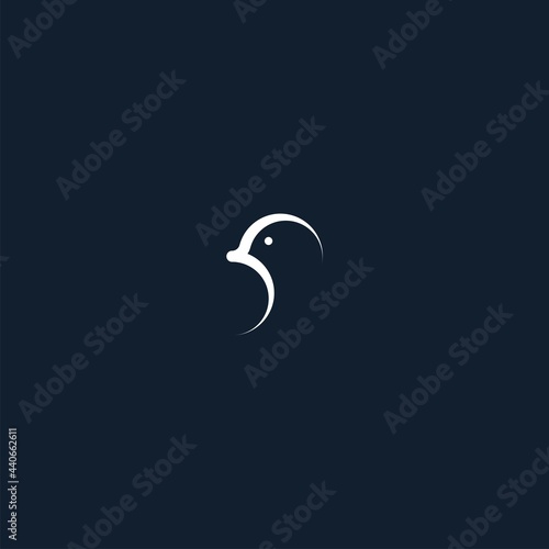 logo line bird abstract	