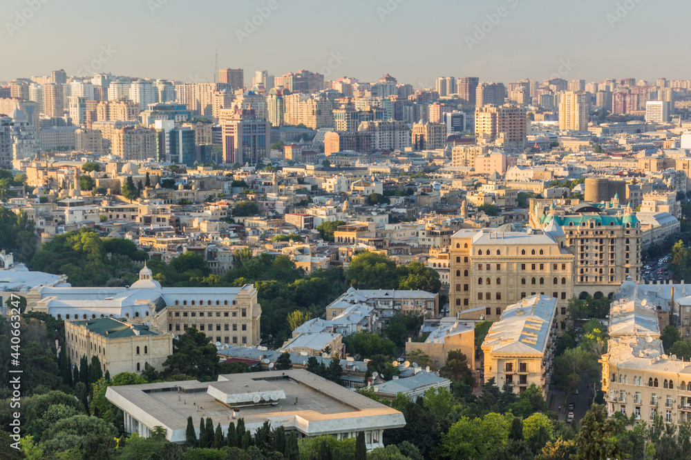 Aerial view of Baku, Azerbaijan