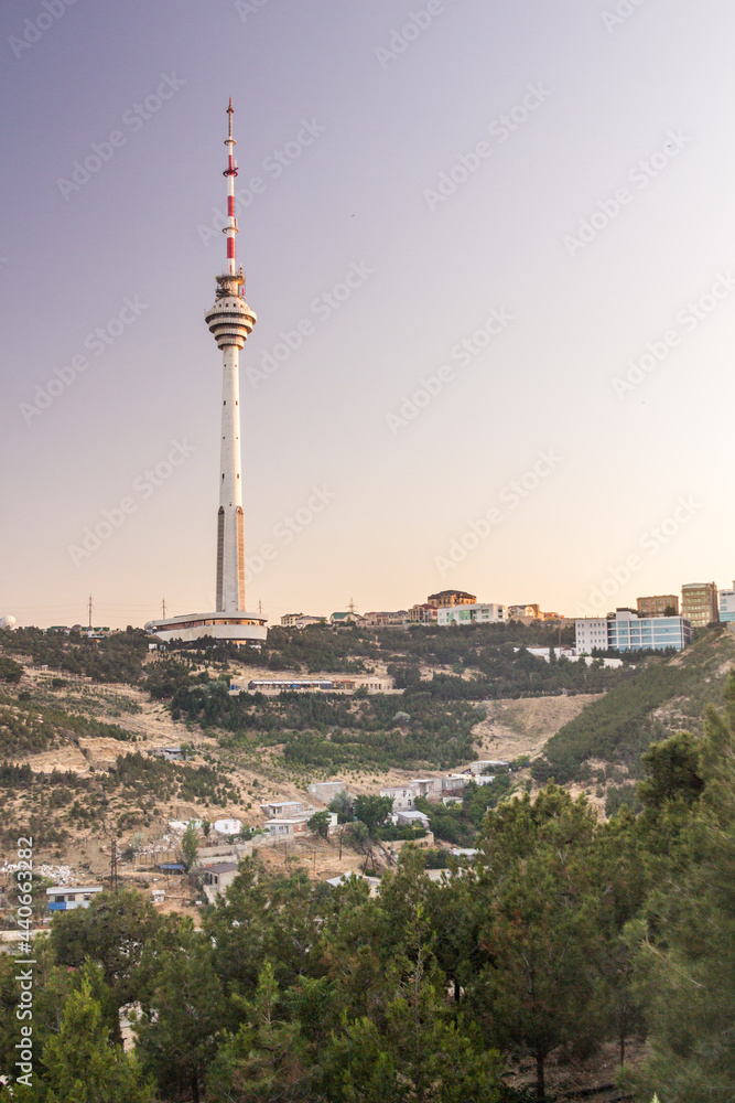Obraz premium TV Tower in Baku, Azerbaijan