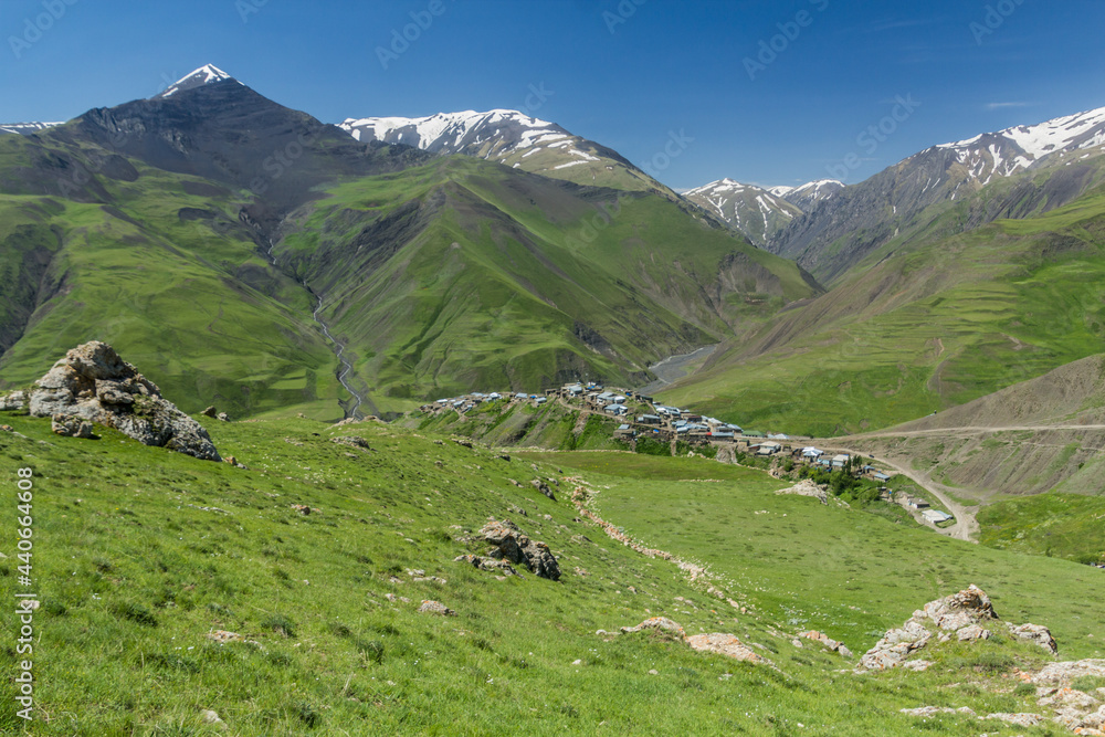 Pastures near Xinaliq (Khinalug) village, Azerbaijan