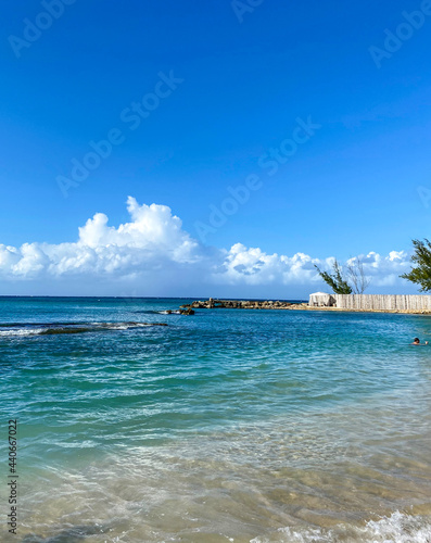 Mexico  tropical island. sea with crystal clear water