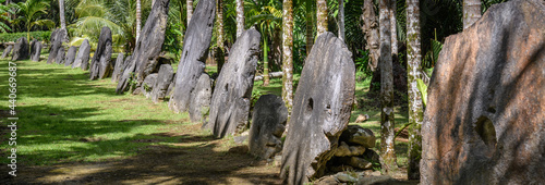 Tableau sur toile Stone currency of Yap, Micronesia