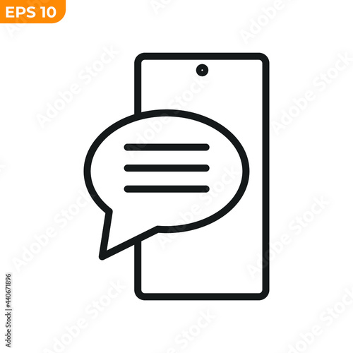 sms chat icon symbol template for graphic and web design collection logo vector illustration