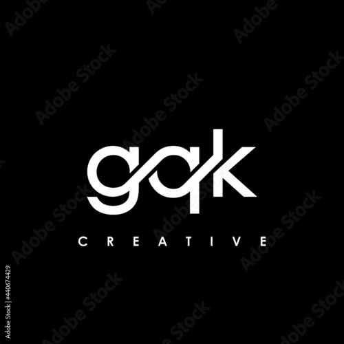 GQK Letter Initial Logo Design Template Vector Illustration